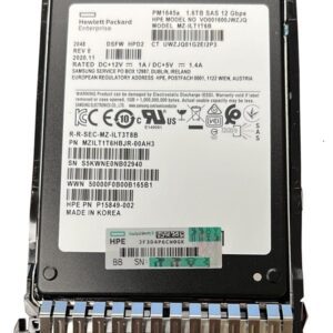 HPE 1.6 TB P15849-002 Solid state drive 2.5" Internal SAS MU 12Gb/s